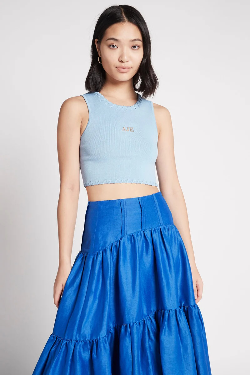 Kai Logo Cropped Knit Tank | aje. (US, UK, Europe, ROW)