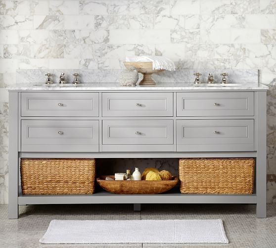 Classic Double Sink Vanity – 72" | Pottery Barn (US)