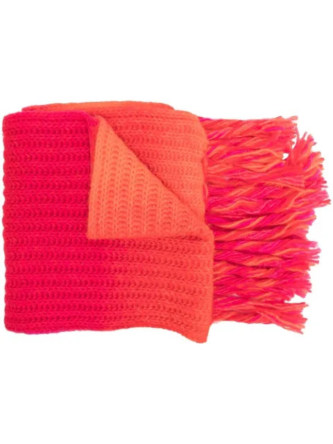 gradient-effect knit scarf | Farfetch Global