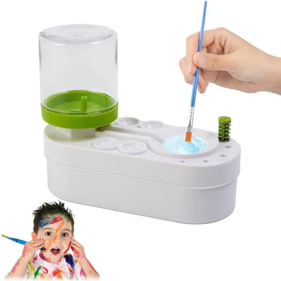 71Nmly Paint Brush Rinser,Multifunctional Paint Brush Cleaner,Artist Brush Cleaning Water Cycle R... | Amazon (UK)