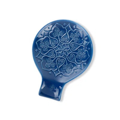 Ceramic Spoon Rest For Kitchen Counter And Stove Top - Farmhouse Style Ceramic Spoon Holder For Cooking & Counter Protection(Blue) | Wayfair North America