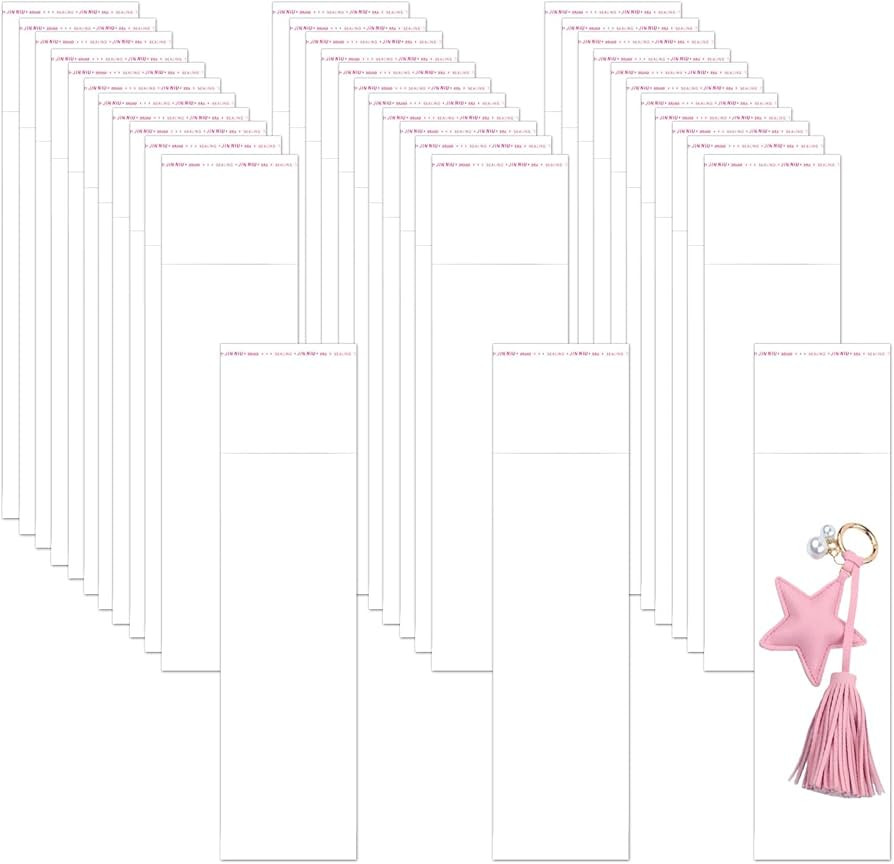 2"x6" Long Cellophane Bags 100pcs Clear Self Adhesive Cello Baggies 2mil Skinny Self Stick Glassi... | Amazon (US)