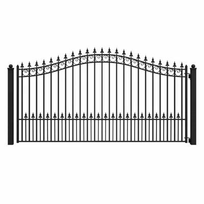 Steel Single Swing Driveway Gate - ST. LOUIS Style | Wayfair North America