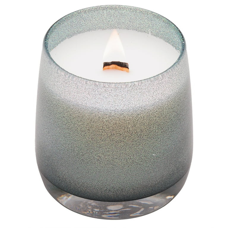 Better Homes & Gardens Wood 1-Wick Holiday Scented Glitter Jar Candle, Pistachio Snow, 14.5oz. | Walmart (US)