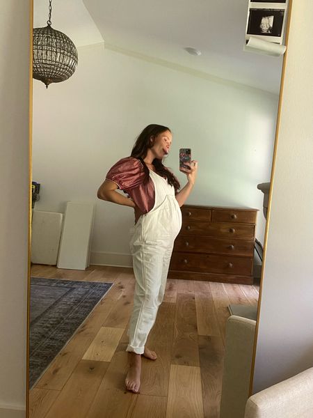 I’ve outgrown most of my wardrobe and was needing something to add, so tried these Madewell maternity overalls I’d been eyeing! Love them. I’m 5’4” and a 26 in jeans pre-pregnancy, and I went with a size small. At this point I may could have gone with an xs as these feel a little long and roomy, but they’ll at least fit me through the end of pregnancy! Super comfy though and something easy to throw on. 

#LTKbump #LTKfit