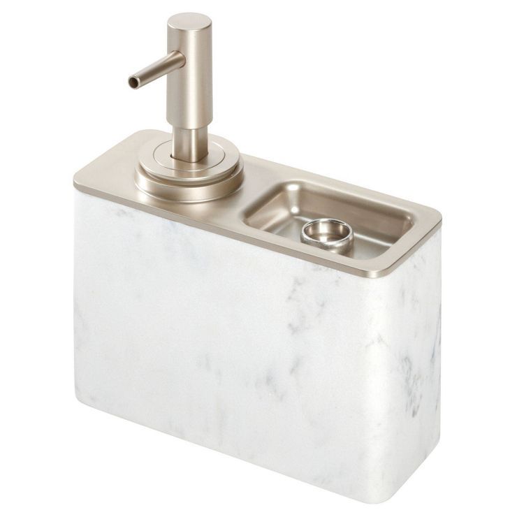 Dakota Soap Pump with Ring Tray White - iDESIGN | Target