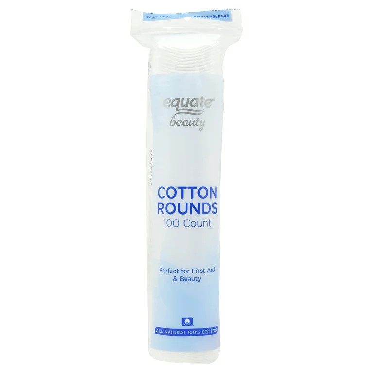 Equate Beauty Cotton Rounds, 100 Count - Walmart.com | Walmart (US)