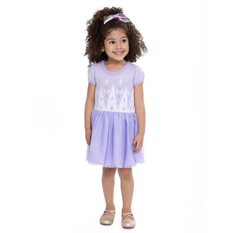 Disney Frozen Toddler Girl Elsa Cosplay Sweater Dress, Sizes 2T-5T | Walmart (US)