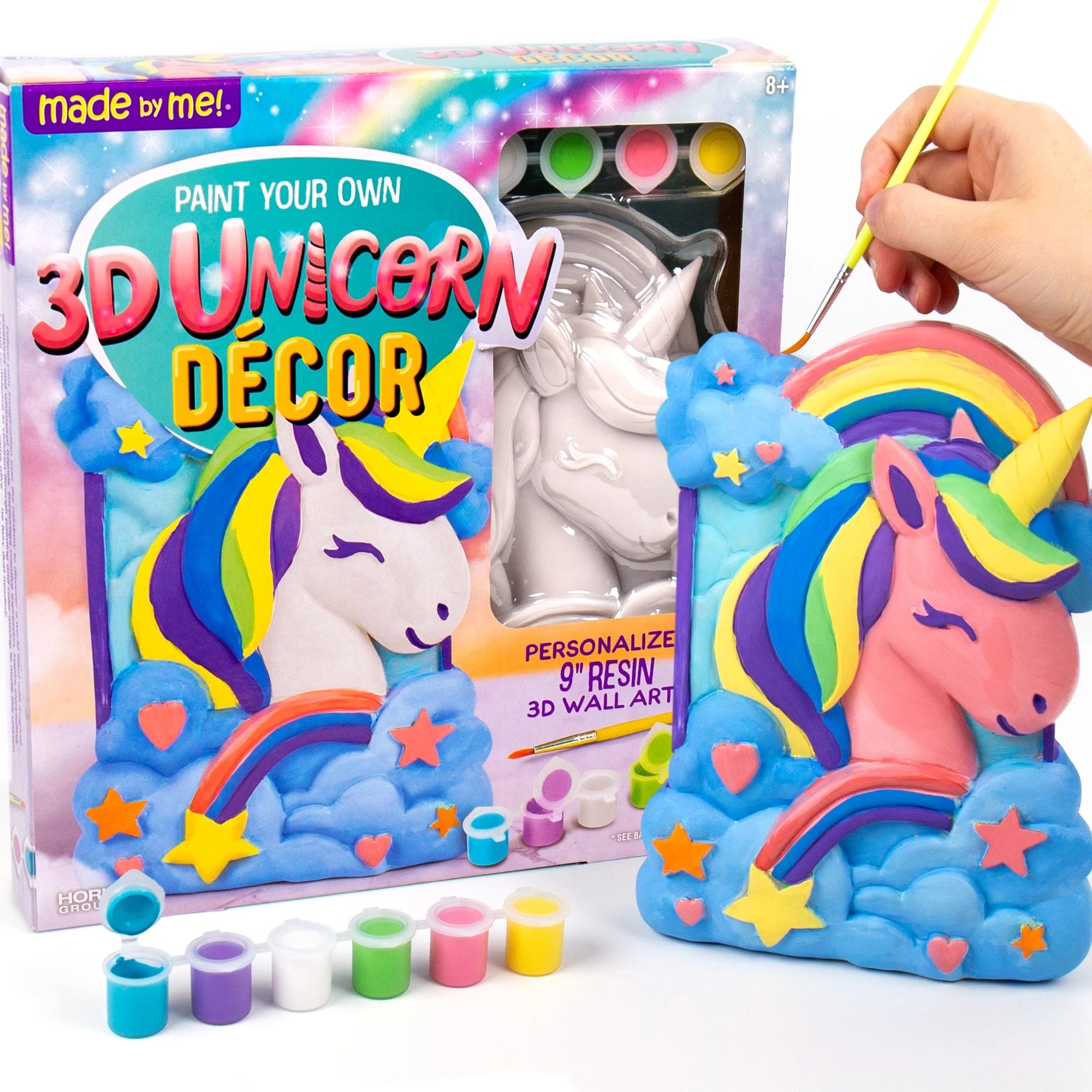 Made by Me Paint Your Own 3D Unicorn Décor, Boys and Girls, Child, Ages 8+ | Walmart (US)