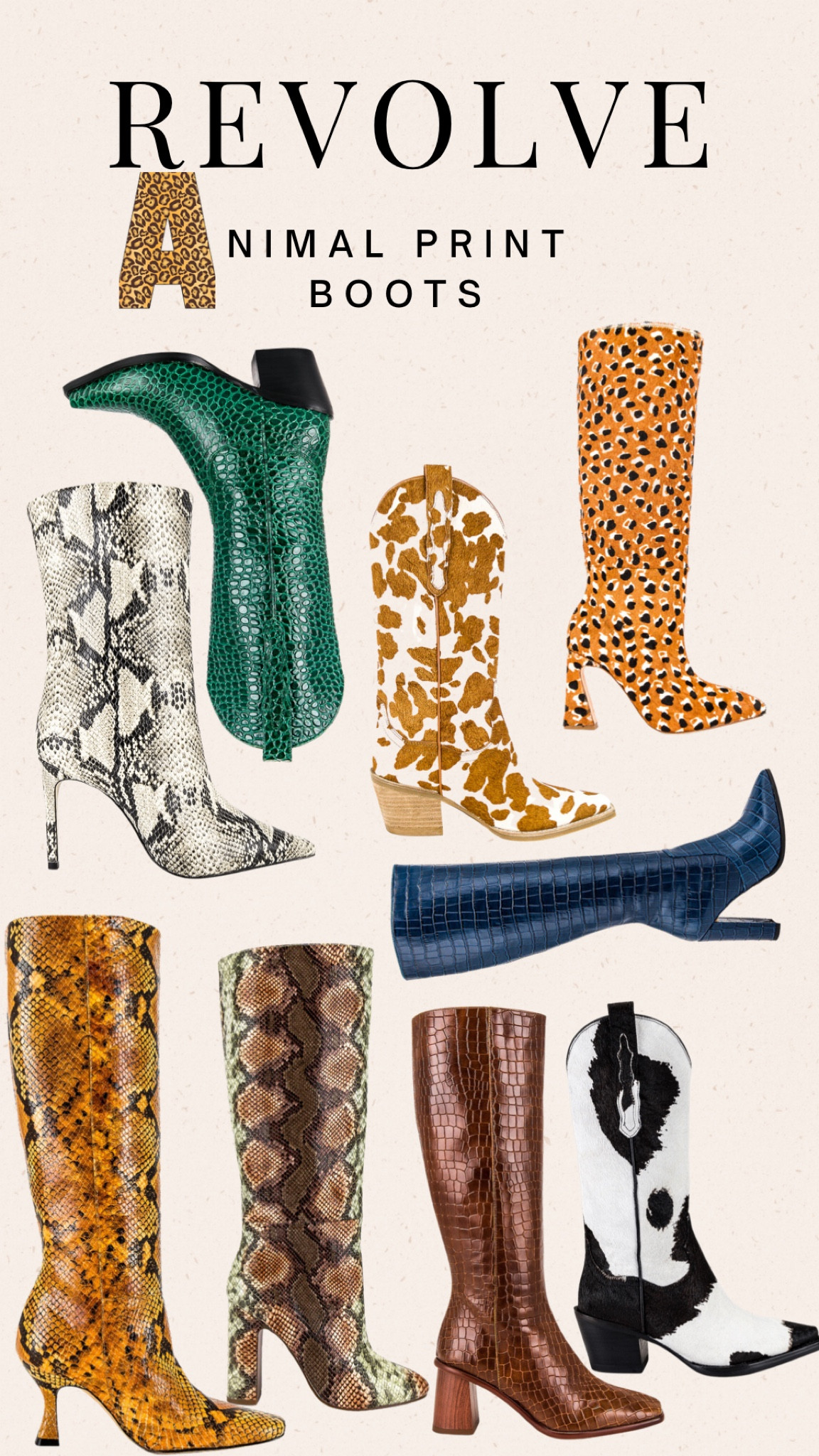 Fun and unique animal print boots to add to your fall and winter wardrobe! 

#LTKSeasonal #LTKshoecrush #LTKstyletip