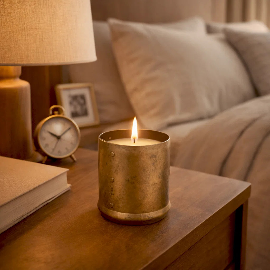 Metal Bell Cinnamon Scented Candle For Living Room Decor - Decorative Modern Wax Candle For Coffe... | Wayfair North America