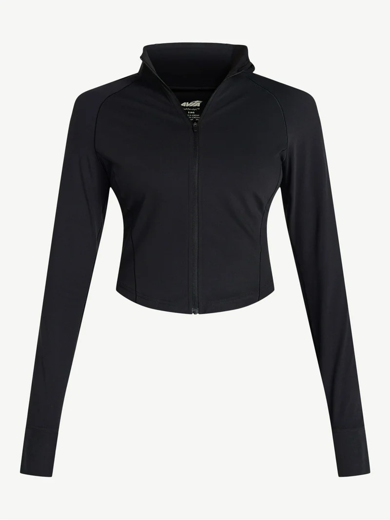 Avia Women's SoftSculpt Cropped Jacket, Sizes XS-XXXL | Walmart (US)