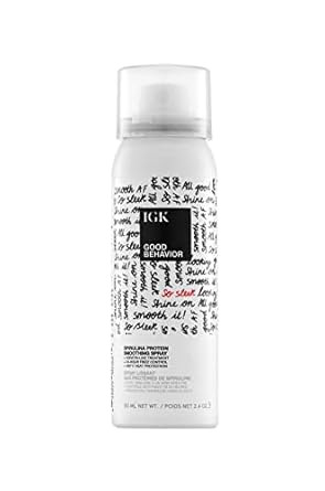 IGK GOOD BEHAVIOR Spirulina Protein Smoothing Spray | Keratin Like Treatment + Frizz Control + He... | Amazon (US)