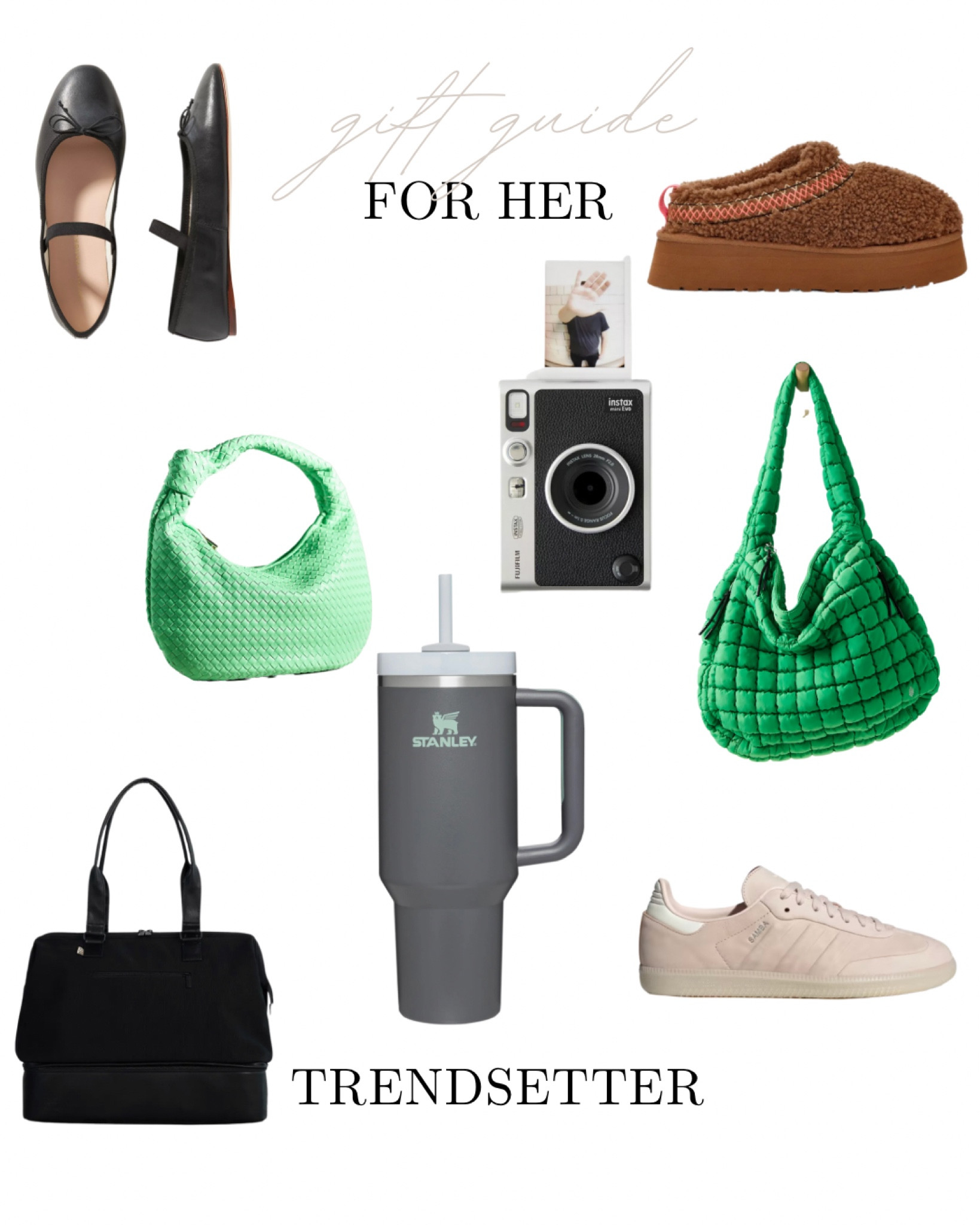 For the trendy lady in your life!

Gift guide, gifts for her, holidays 

#LTKHoliday #LTKSeasonal #LTKGiftGuide