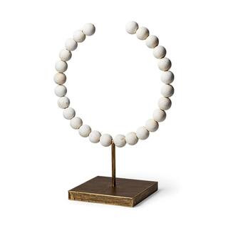 HomeRoots 16 in. White Beaded Sculpture 2000392494 - The Home Depot | The Home Depot