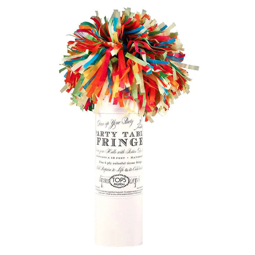 Colorful Table Fringe | Paper Source