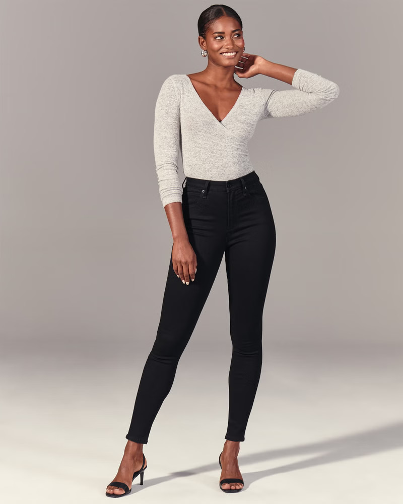 Curve Love High Rise Super Skinny Jeans | Abercrombie & Fitch (US)