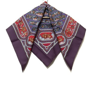 Auth HERMES Carre 90 - Purple Blue Green Multi Scarf  | eBay | eBay US