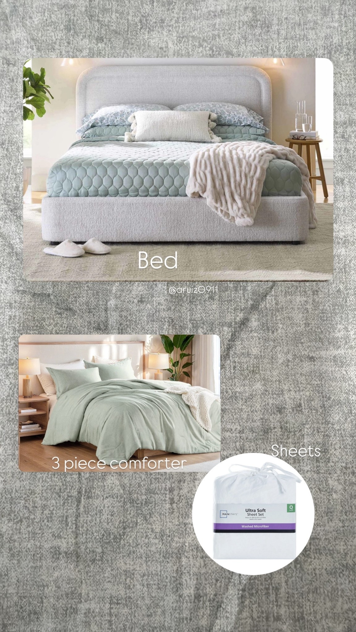 Trying to change my bed to match the aesthetic of the rest of the house. Here’s what I bought so far.