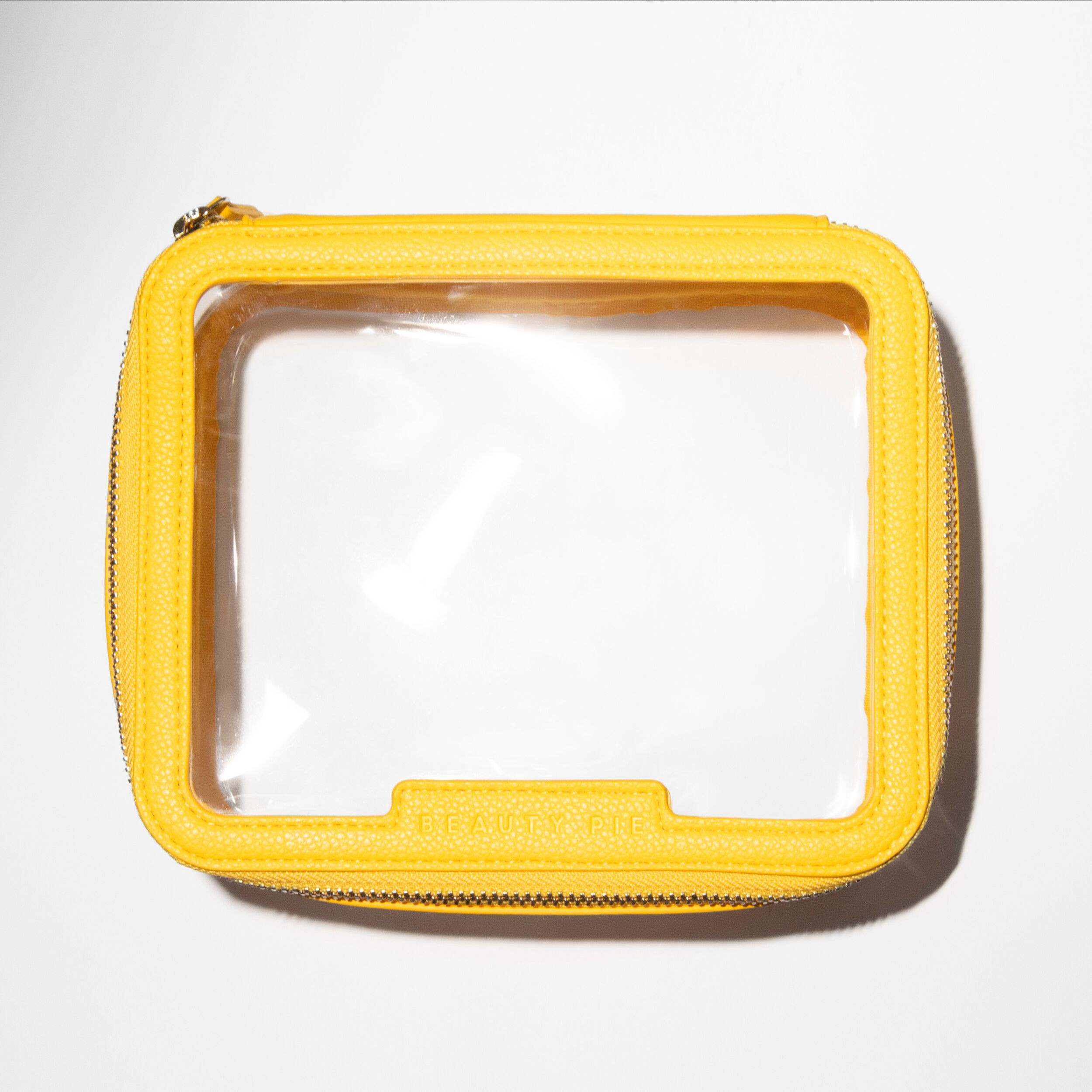 Medium Clear Makeup Bag (Yellow) | Beauty Pie (UK)