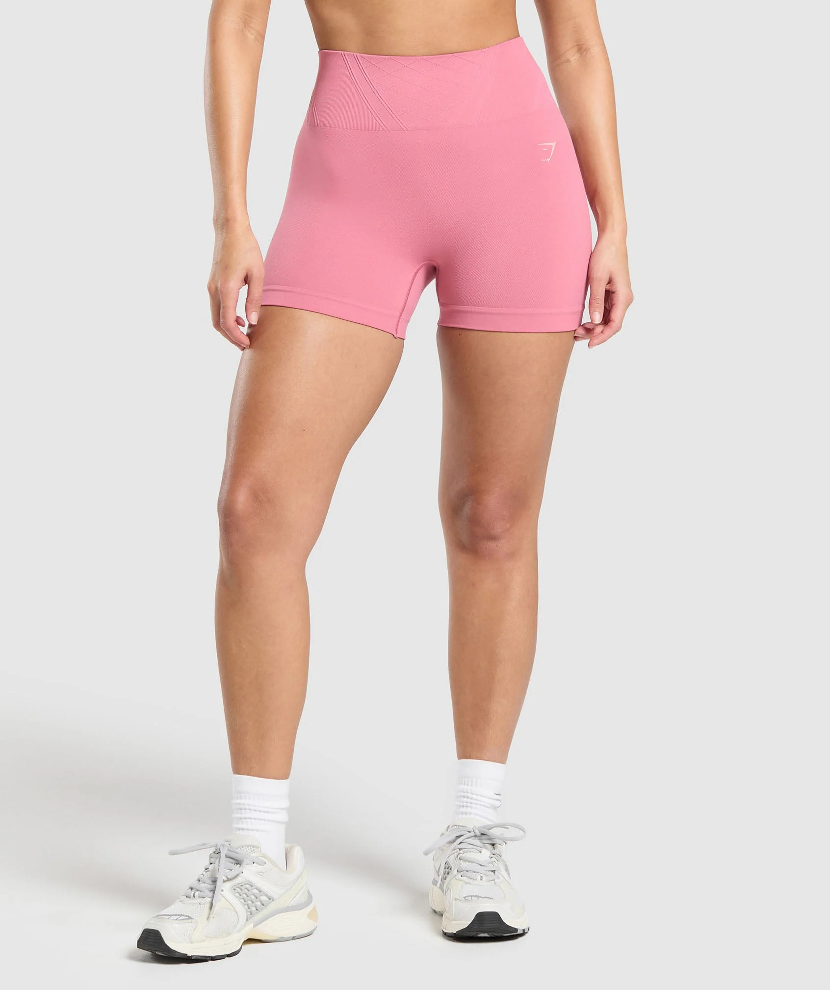Gymshark Corset Seamless Shorts - Sunset Pink | Gymshark US