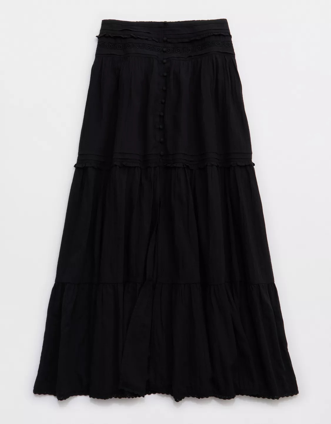 Aerie Boho Button Maxi Skirt | Aerie