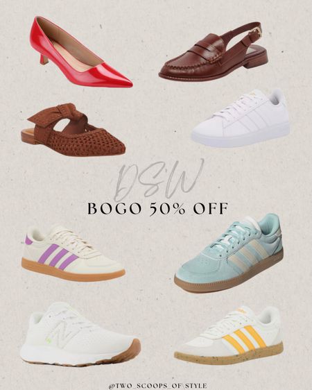Dsw BOGO 50% off sneakers and shoes 

#LTKSaleAlert #LTKShoeCrush