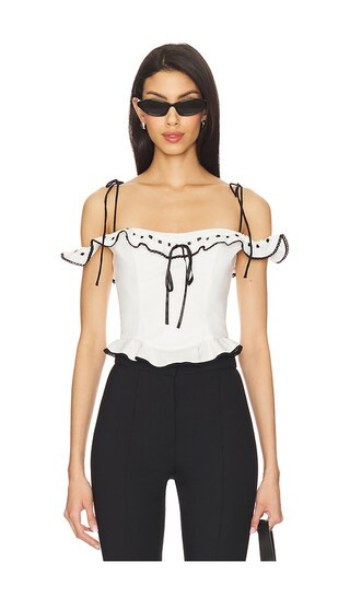 Carol Top in White | Revolve Clothing (Global)