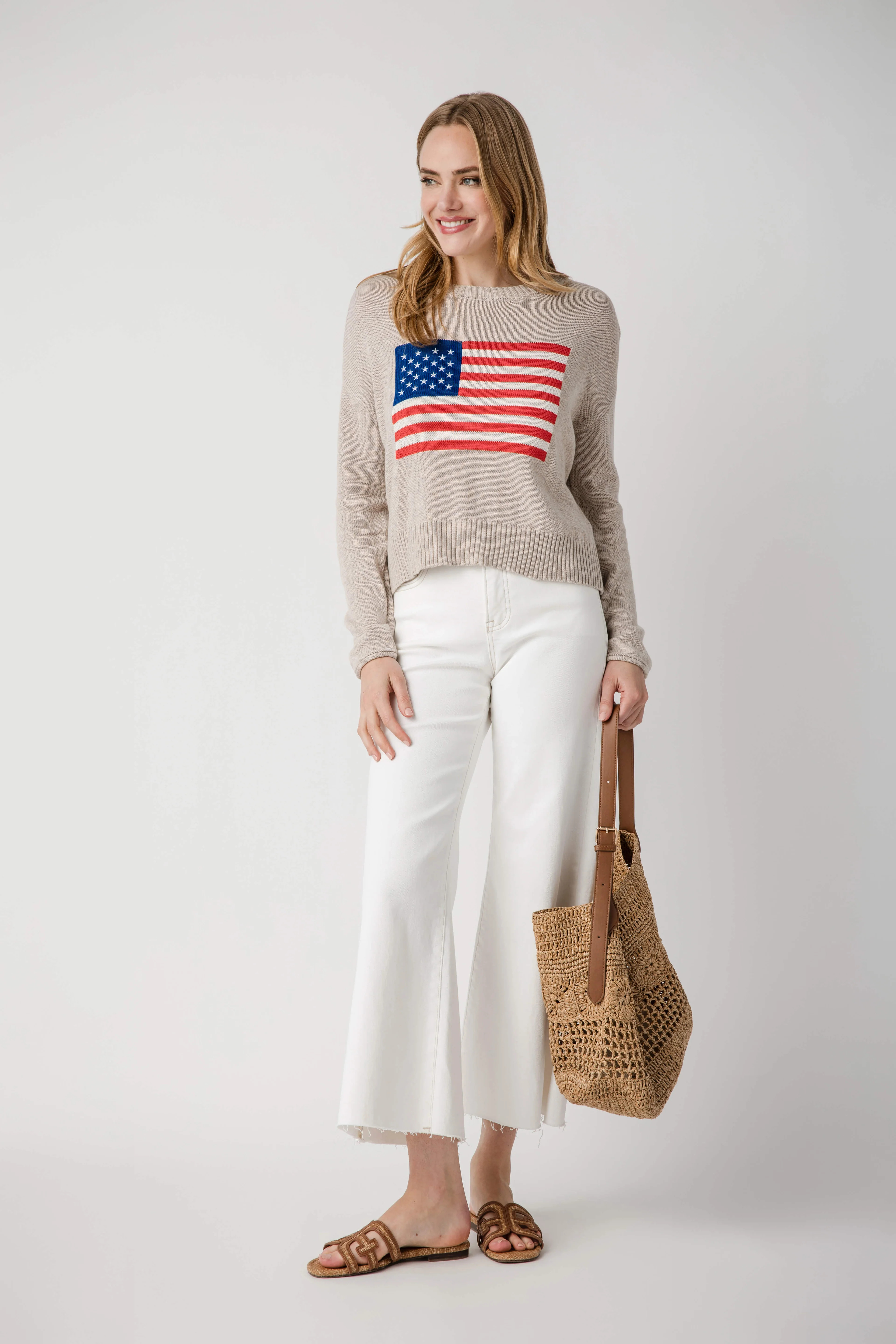 Risen Georgia Mid Rise Ankle Straight Raw Hem Jeans | Social Threads