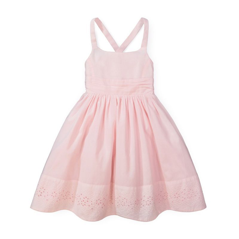 Hope & Henry Girls' Special Sun Dress with Embroidered Hem, Toddler | Target