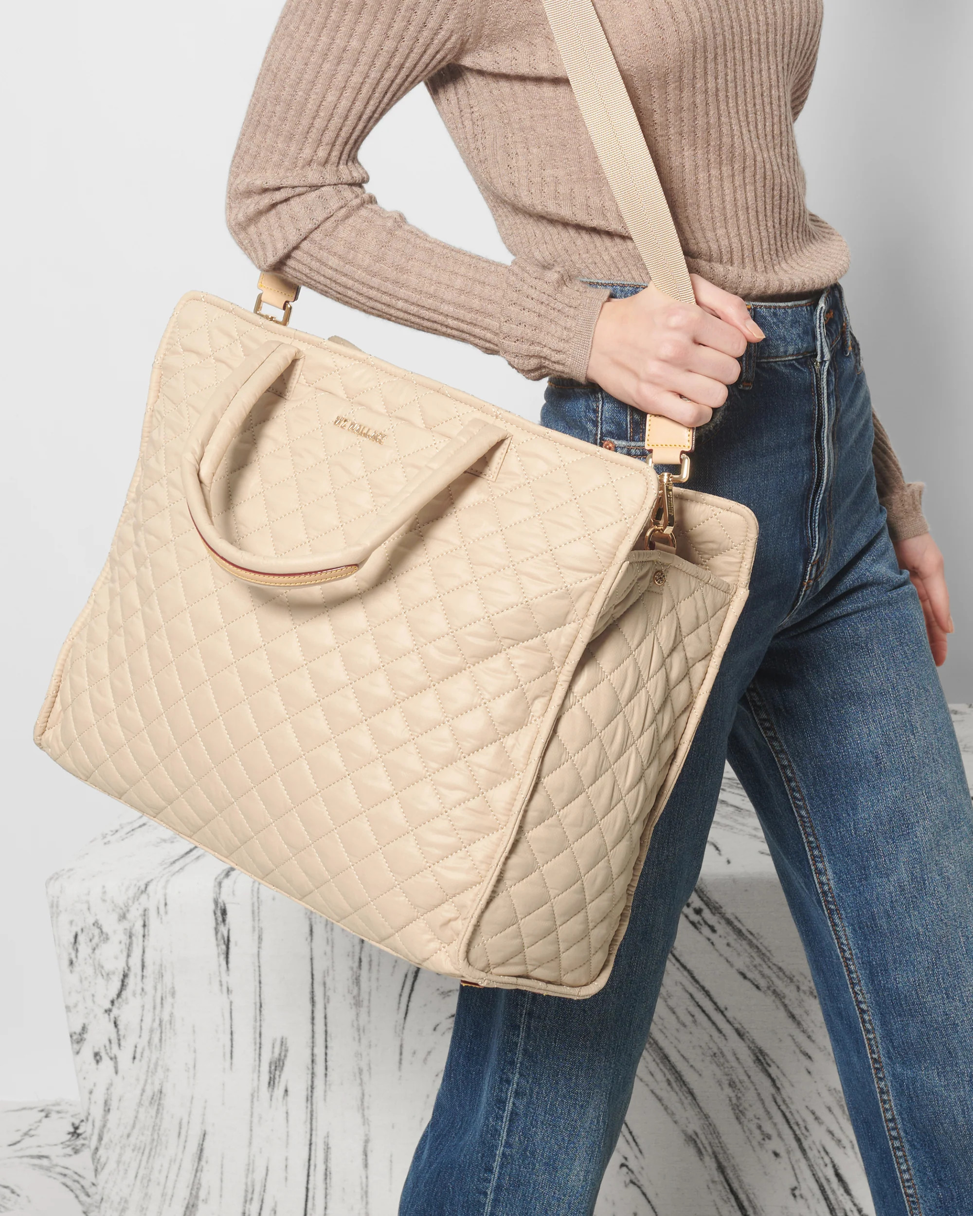 MZ Wallace Buff Large Box Tote | MZ Wallace