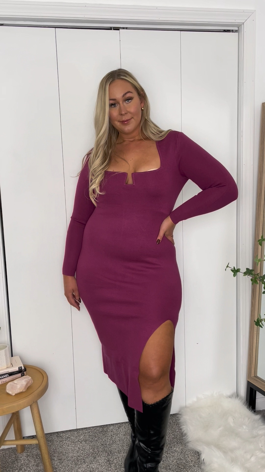 Valentines Day outfit inspo 💕 
Dress Large Tall
Boots 10 (wide calf) 

#LTKcurves #LTKsalealert #LTKshoecrush