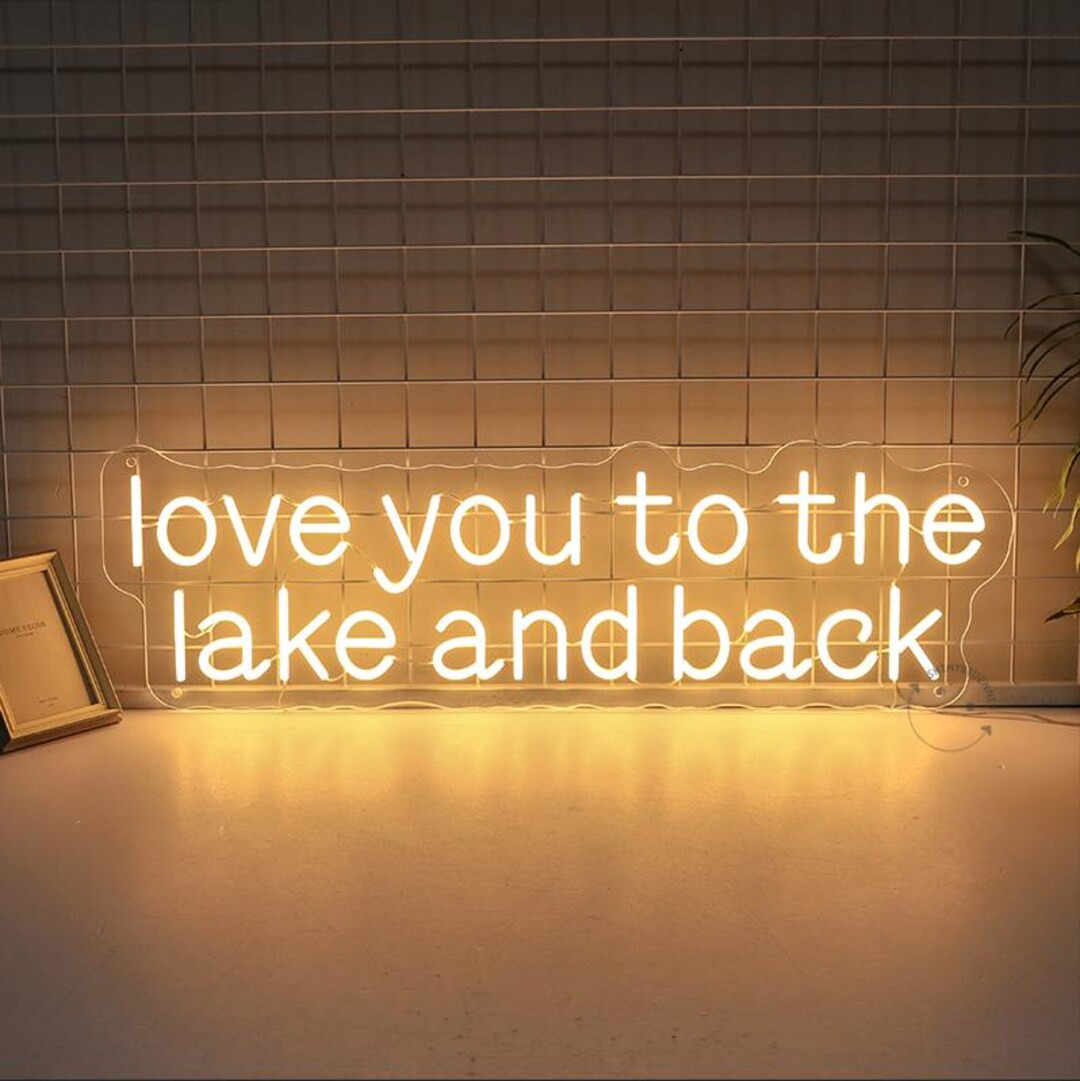 Love You to the Lake and Back Neon Sign, Lake House Light Sign, Lake House Wall Decor, Summer Wat... | Etsy (US)
