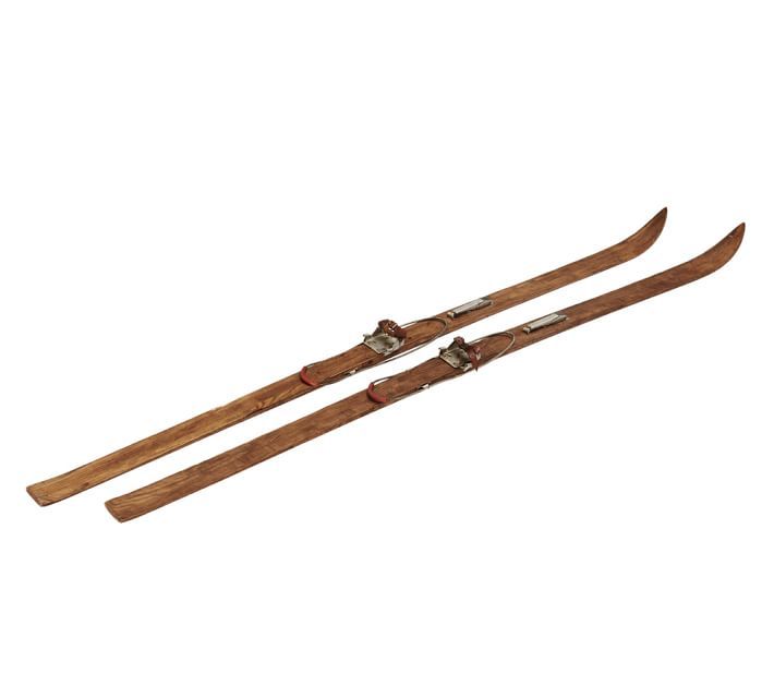 Found Wooden Skis - Set of 2 | Pottery Barn (US)