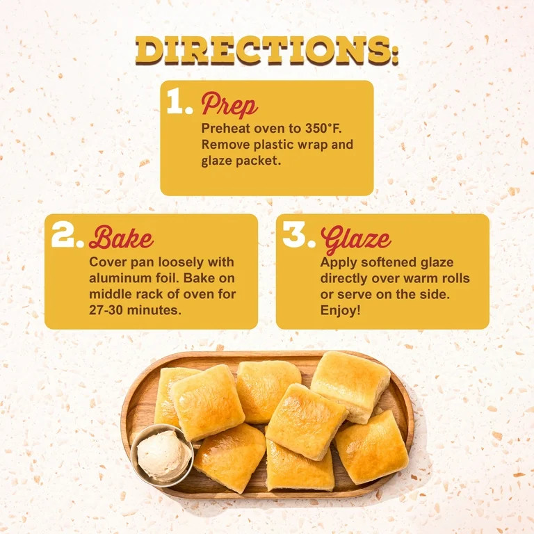 Texas Roadhouse Mini Rolls with Honey Cinnamon Glaze, 12 Count | Walmart (US)