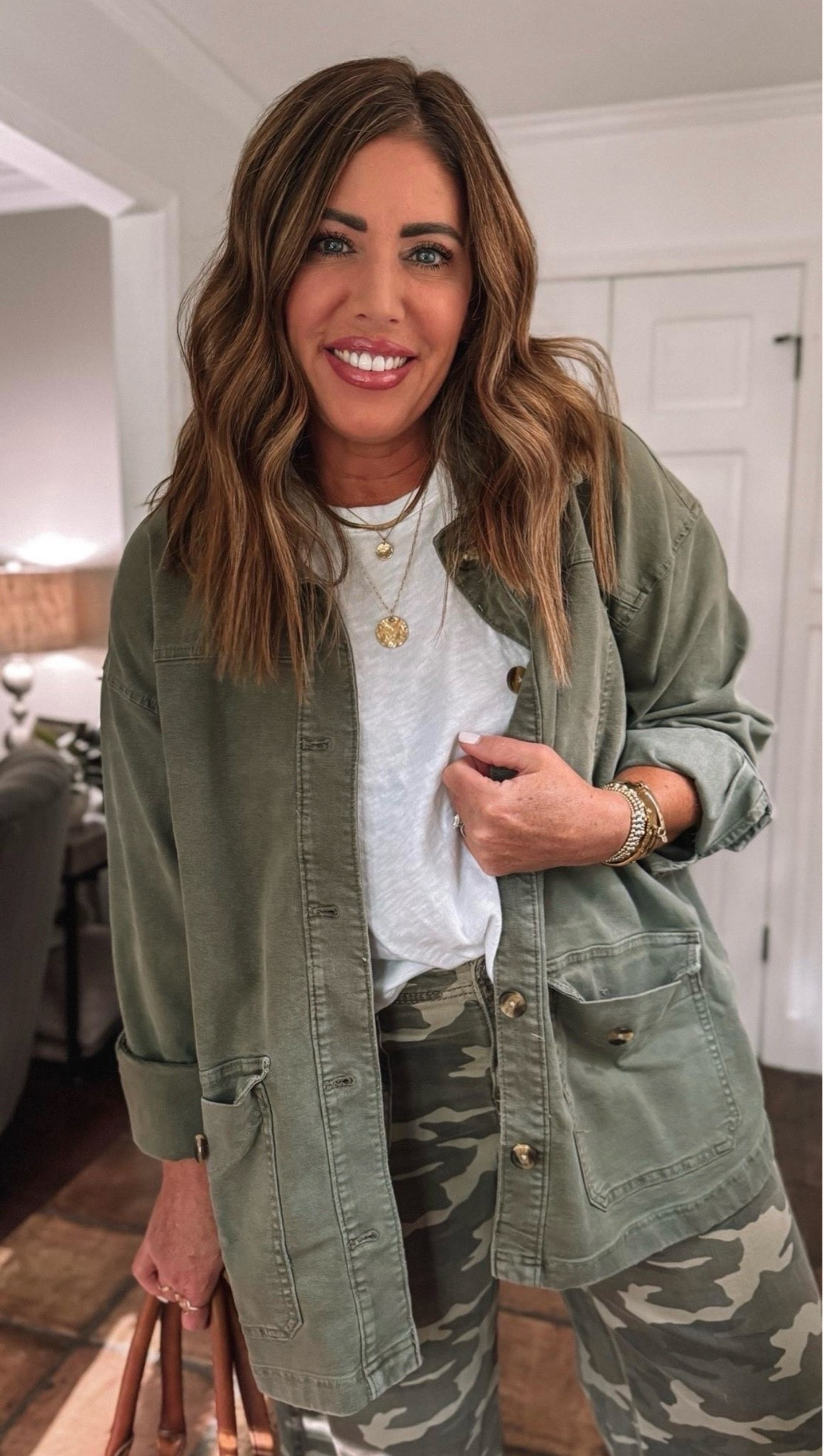 Must have utility jacket from @Aerie  🤎

I’m wearing my true size medium
Tank is a large
Camo pants/ 8 long

Over 40 style, fall outfits women, mom style, back to school outfits, teacher outfits

#LTKOver40 #LTKMidsize #LTKgrwm