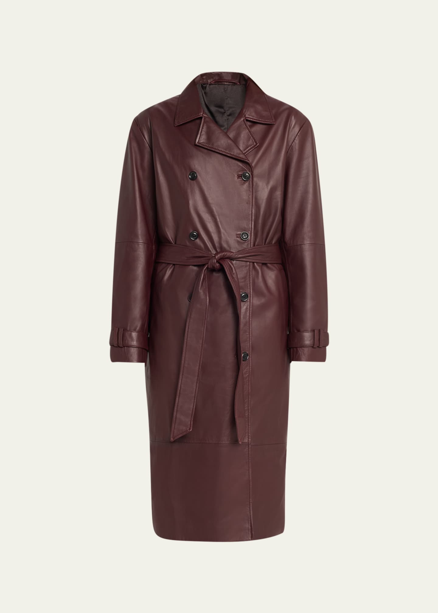 SPRWMN Leather Trench Coat | Bergdorf Goodman