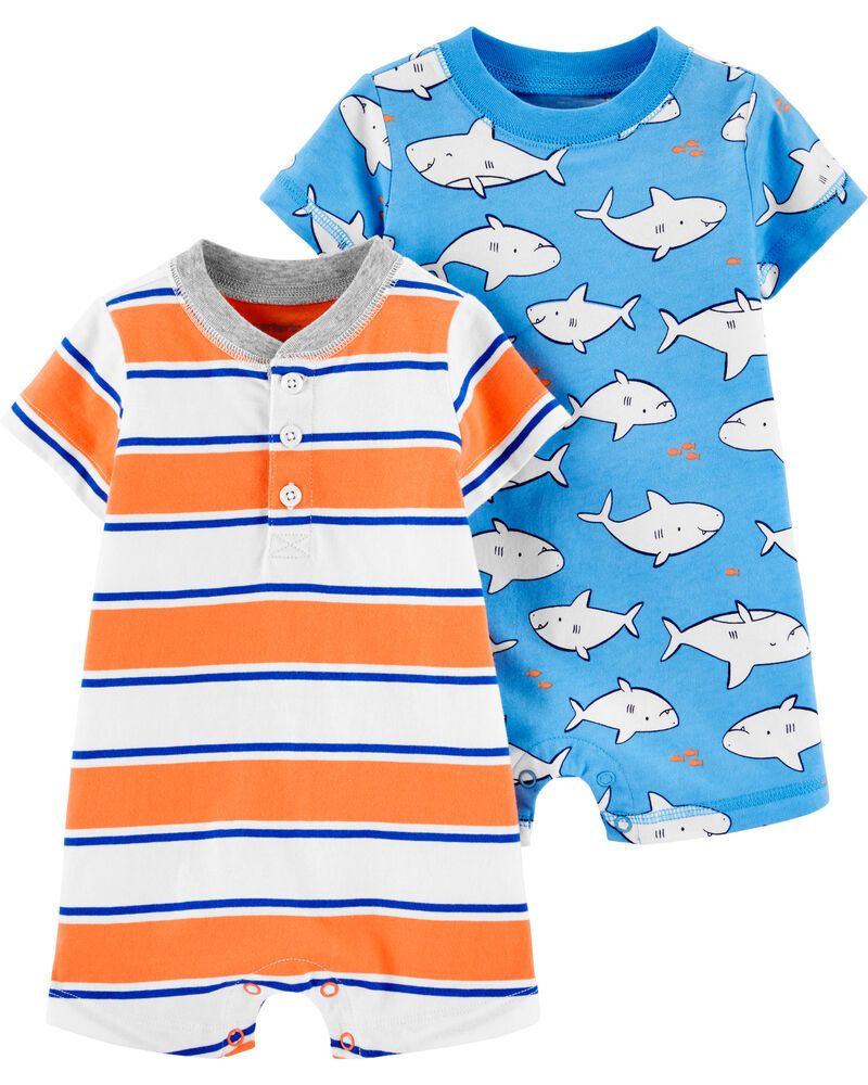 2-Pack Shark Rompers | Carter's