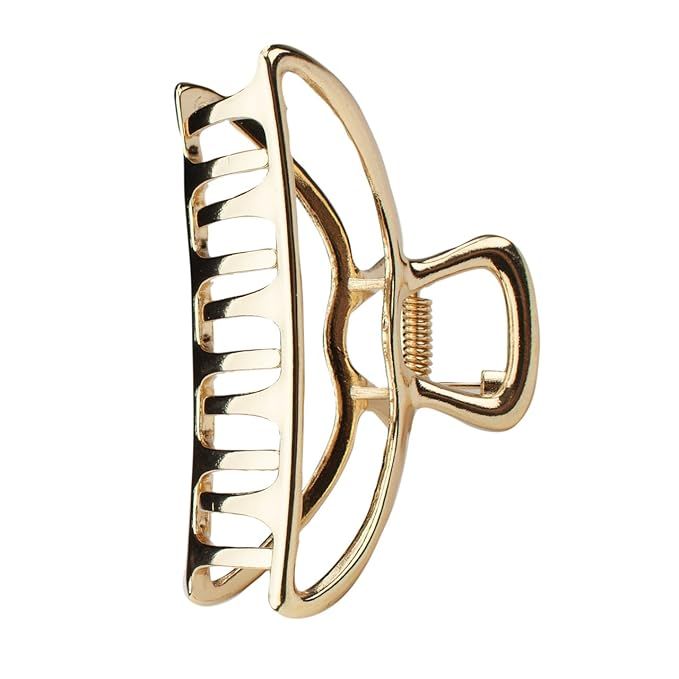 Kitsch Large Claw Clip - Big Open Shape Metal Hair Clips for Women | Stylish Large Big Claw Clips... | Amazon (US)