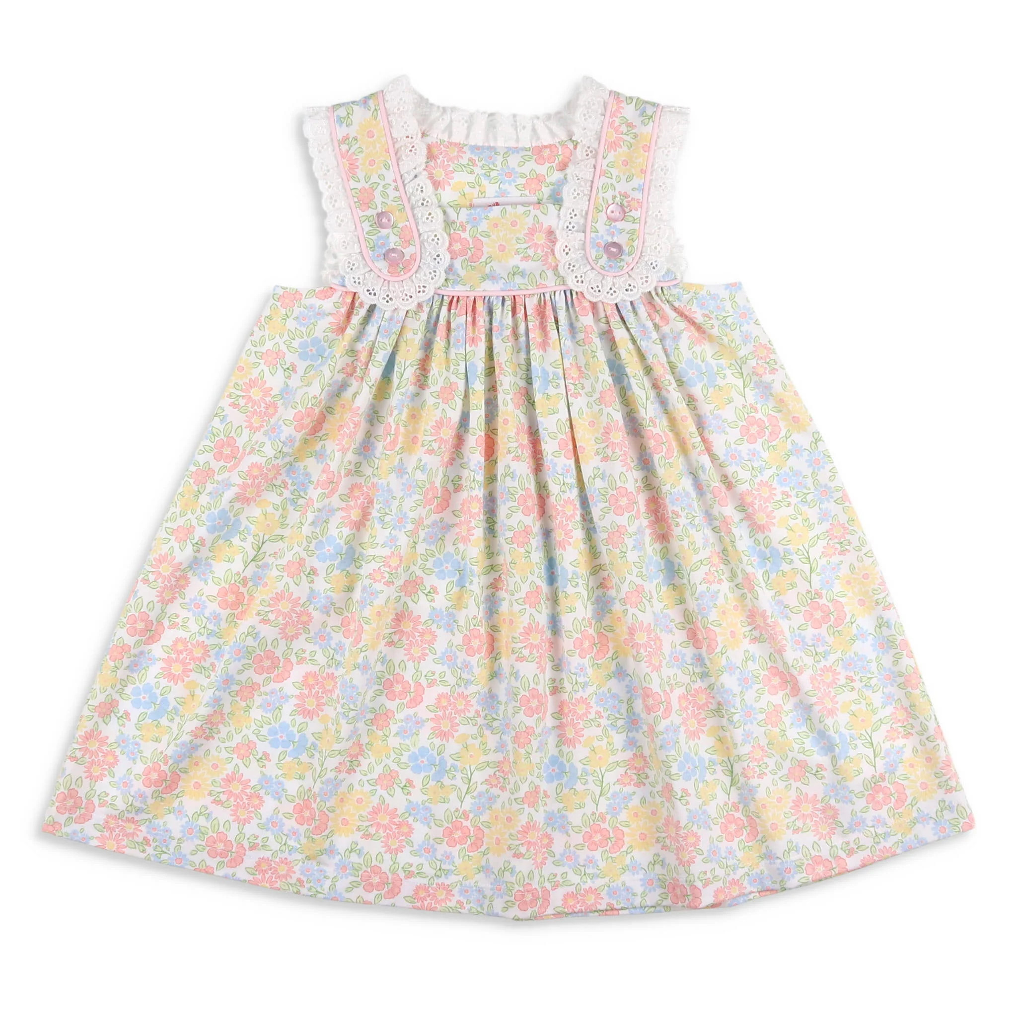 Girls Spring Flower Ruffle Sundress - Shrimp and Grits Kids | Shrimp and Grits Kids