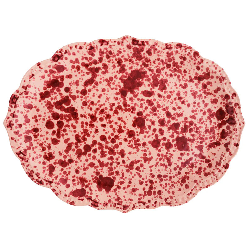 Speckled Serving Plate, Pink | Cabana Magazine