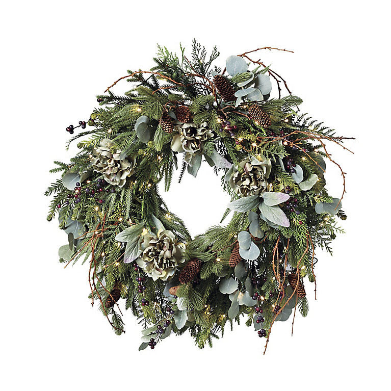 Peony And Pine Cone Greenery Collection | Frontgate