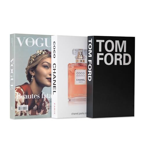 HardCover Chic Faux Book Set for Stylish Home Decor Decorative Books for Home Decor Fake Books for Decoration | Amazon (US)