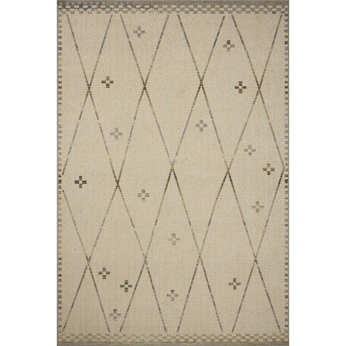 Loloi Saylor Ivory / Pebble Indoor/Outdoor Area Rug | Wayfair North America