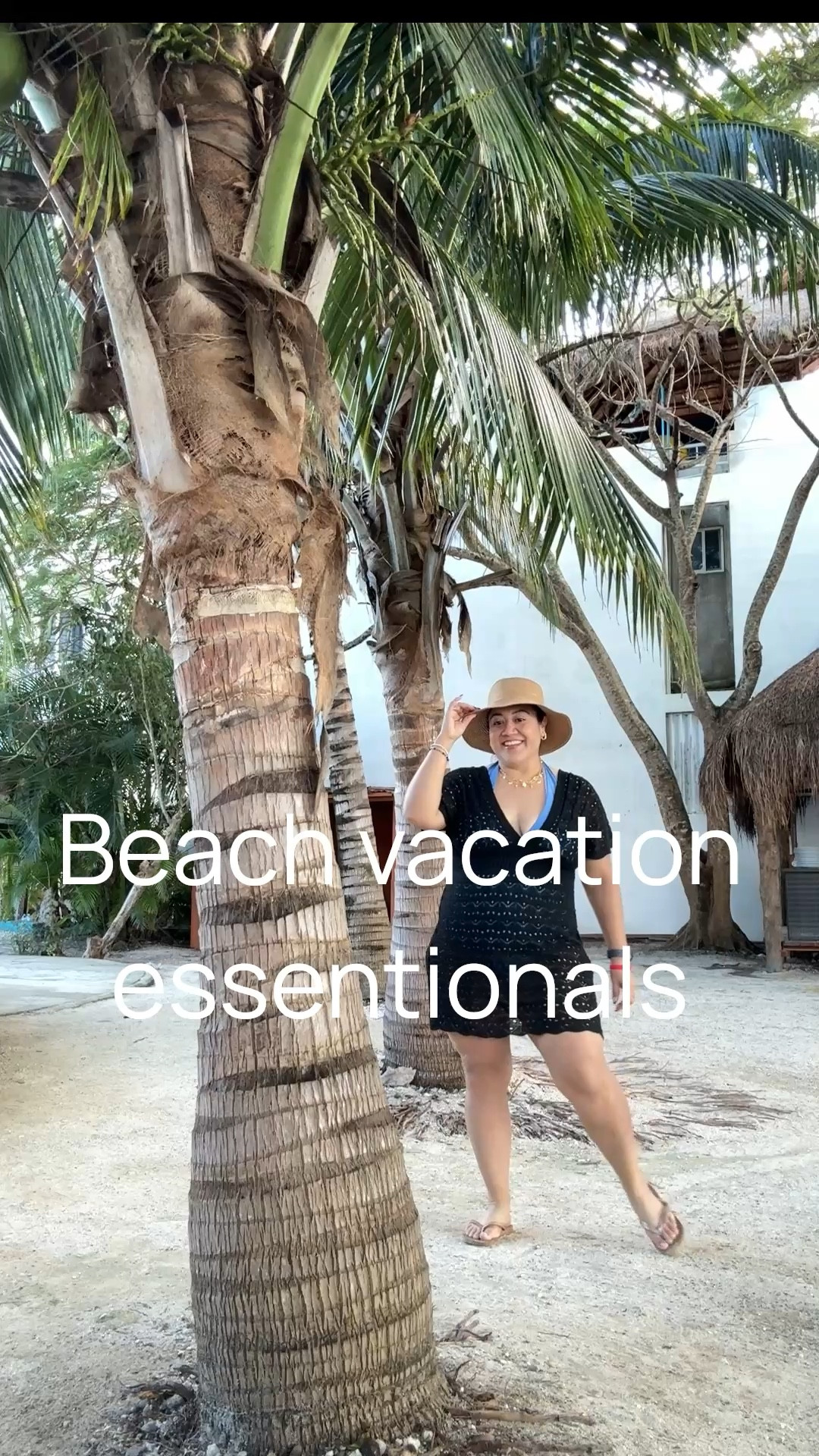Beach vacation essentials for Thanksgiving 
Cover up dress, hat, swim wear, metallic sandals, gold tone jewelry, sunscreen & lip oil#LTKCyberWeek 

#LTKGiftGuide #LTKTravel