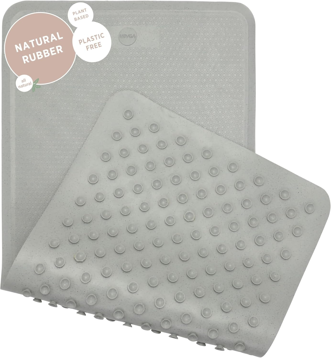 HEVEA Natural Rubber Big Bath Mat - Upcycled, Danish Design - Non Slip Bathtub Mat, 299 Suction C... | Amazon (US)
