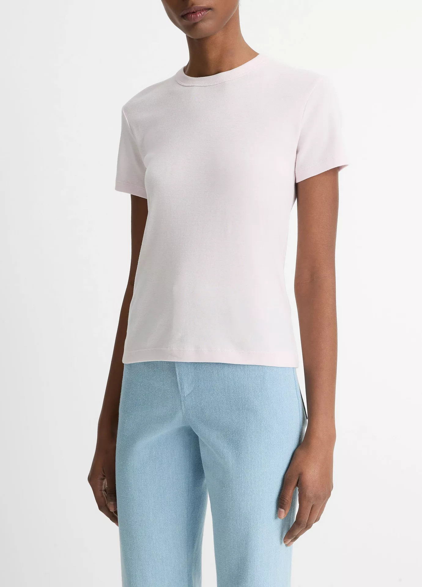 Pima Cotton-Blend '90s Shrunken T-Shirt | Vince LLC