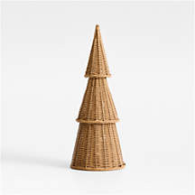 Alford Rattan Front Porch Tree, Small 28" + Reviews | Crate & Barrel | Crate & Barrel