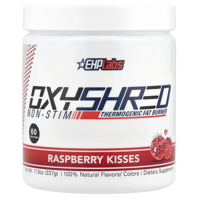 EHPlabs, OxyShred Non-Stim, Thermogenic Fat Burner, Raspberry Kisses, 11.9 oz (337 g) | iHerb
