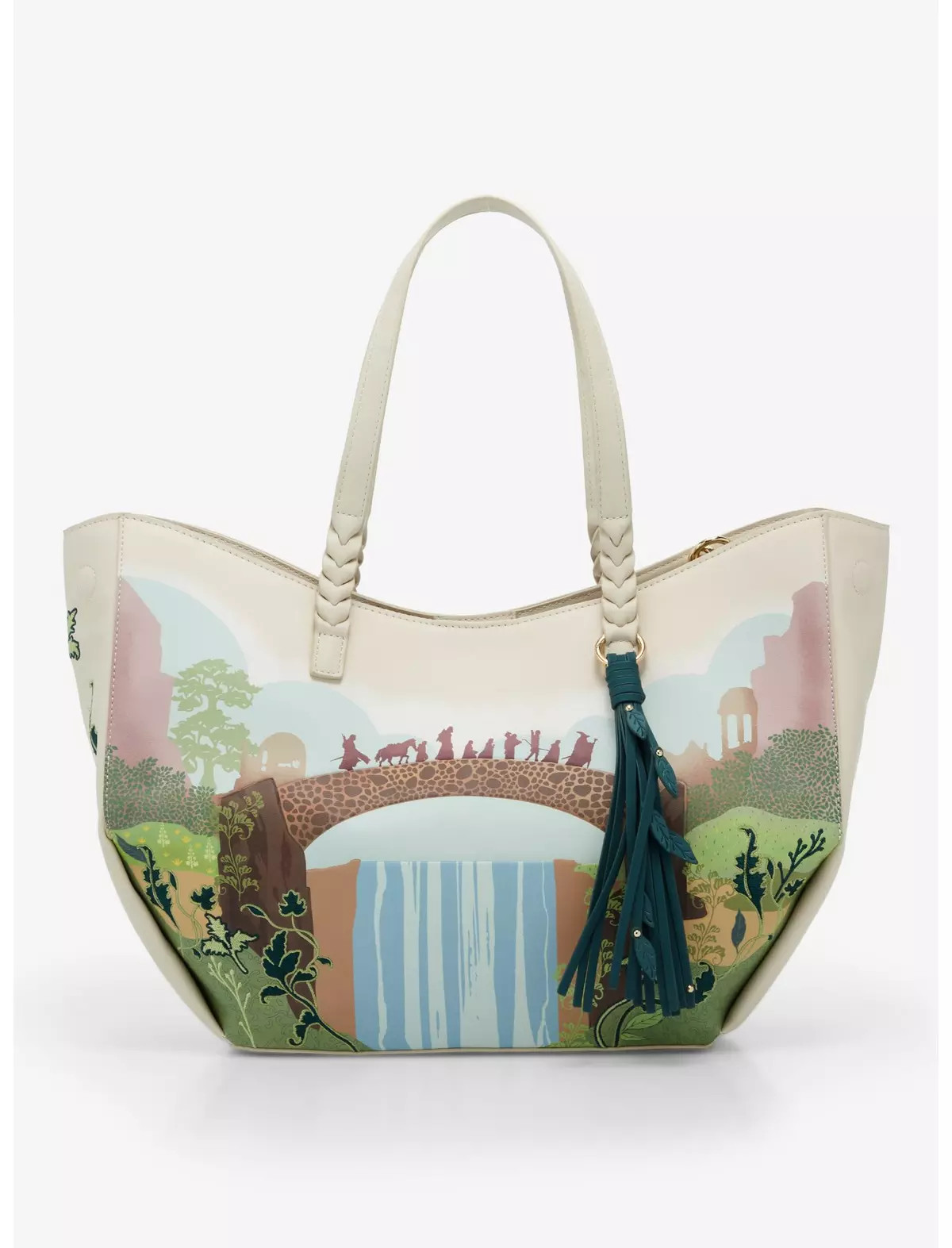 The Lord of The Rings Rivendell Group Silhouette Tote Bag - BoxLunch Exclusive | BoxLunch